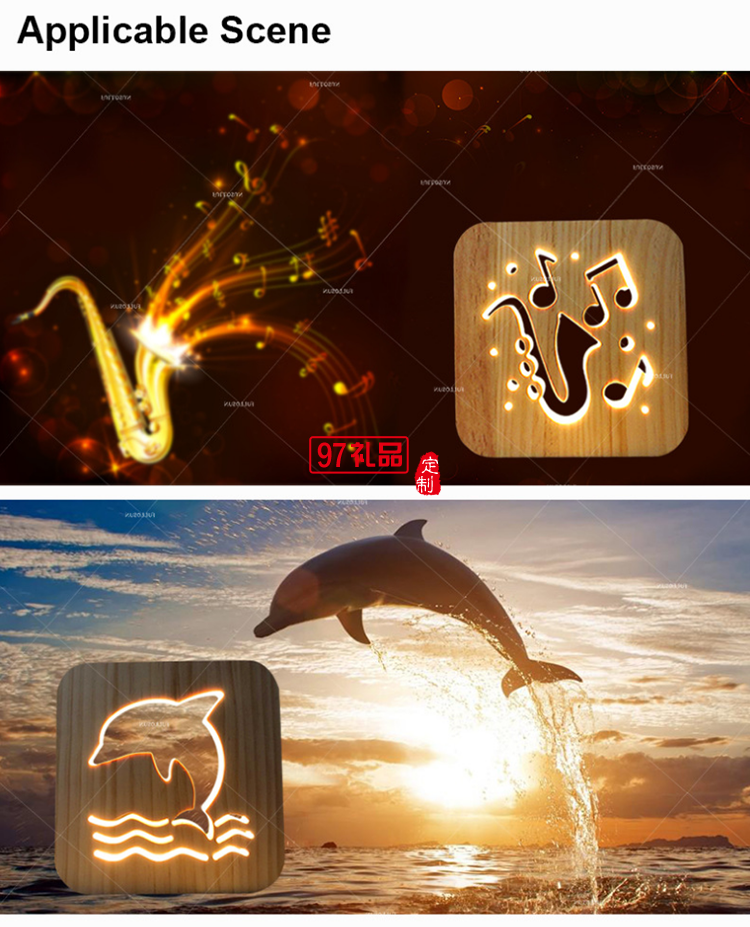中秋佳節(jié)月亮兔子木制LED燈 電子產品禮品創(chuàng)意裝飾臺燈