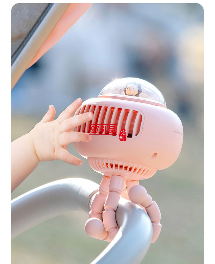 音usb桌面八爪魚(yú)手持小型充電扇