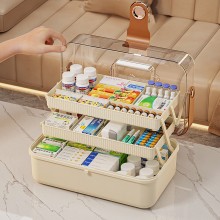 多層家用藥箱手提醫(yī)藥箱藥品收納盒