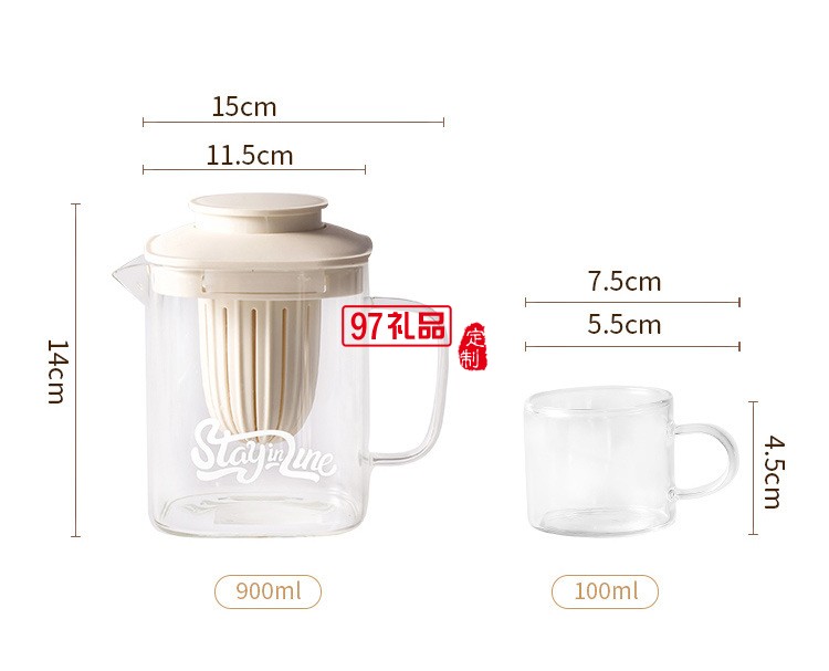 水具套裝（一壺四杯一托盤(pán)）