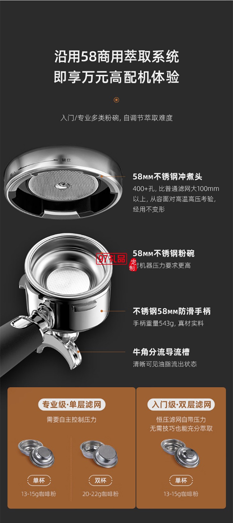 東菱意式濃縮研磨一體咖啡機(jī) 商用專(zhuān)業(yè)意式半自動(dòng)家用咖啡機(jī)蒸汽打奶泡 雙