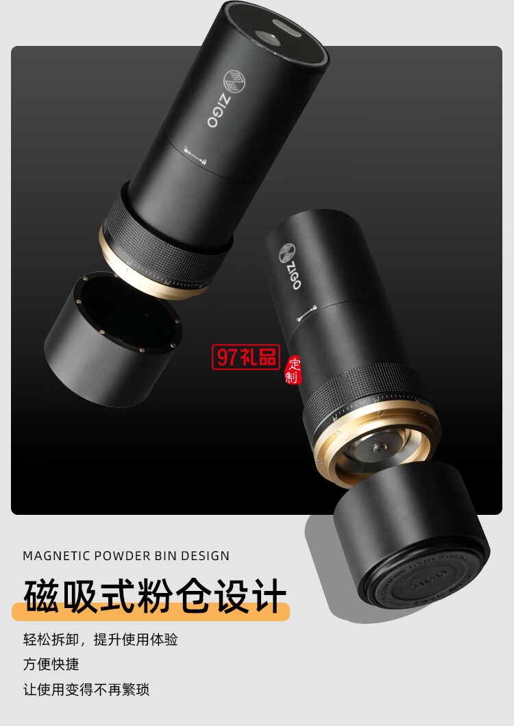 電動磨豆機(jī)咖啡豆研磨機(jī)便攜家用小型咖啡磨粉機(jī)自動研磨