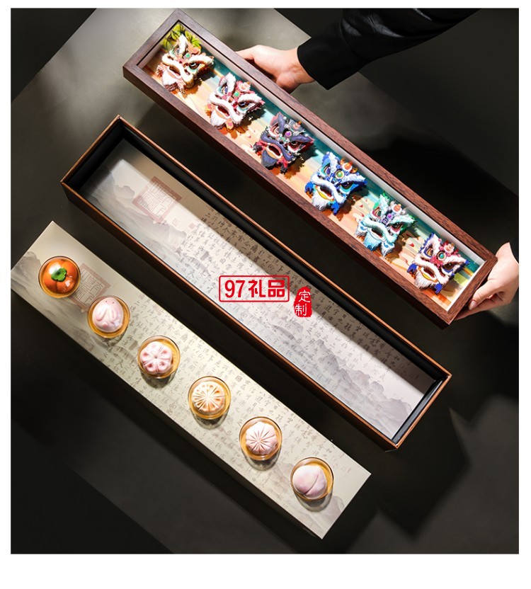金華火腿中秋月餅禮盒中秋送禮企業(yè)團(tuán)購(gòu) 獅來(lái)運(yùn)轉(zhuǎn)禮盒