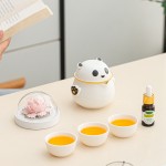 月滿桂香時，把團圓揉進晚風里，熊貓茶具套組